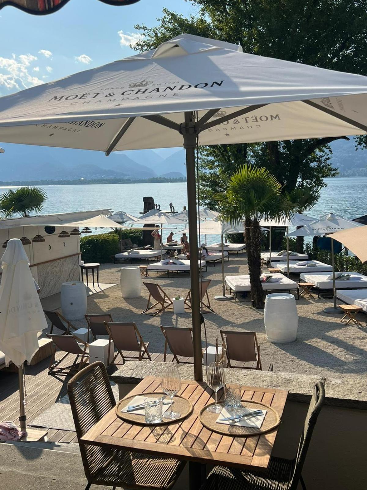 Riva Beach Club I Boutique Hotel I Restaurant Gambarogno Exterior photo