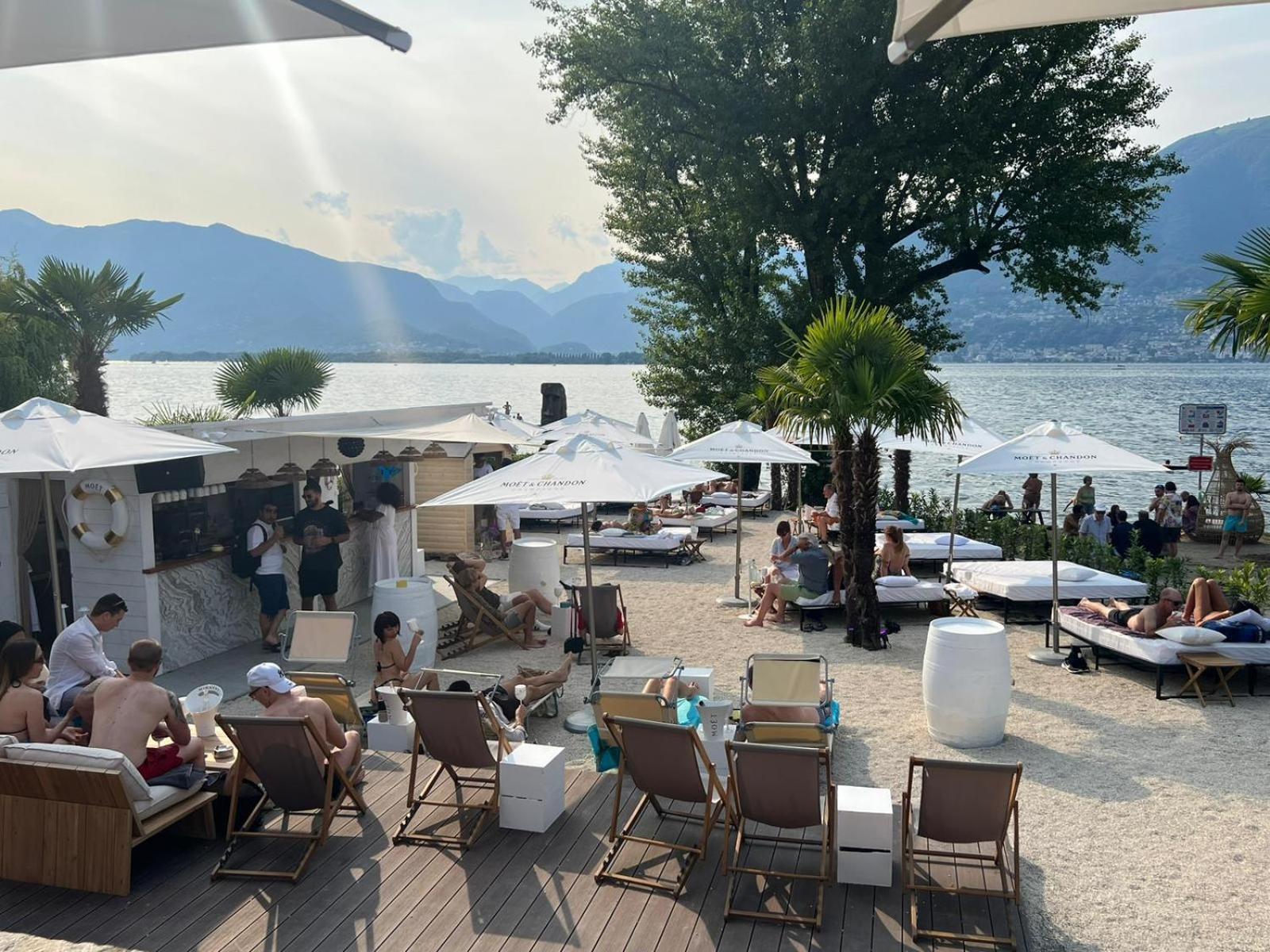 Riva Beach Club I Boutique Hotel I Restaurant Gambarogno Exterior photo