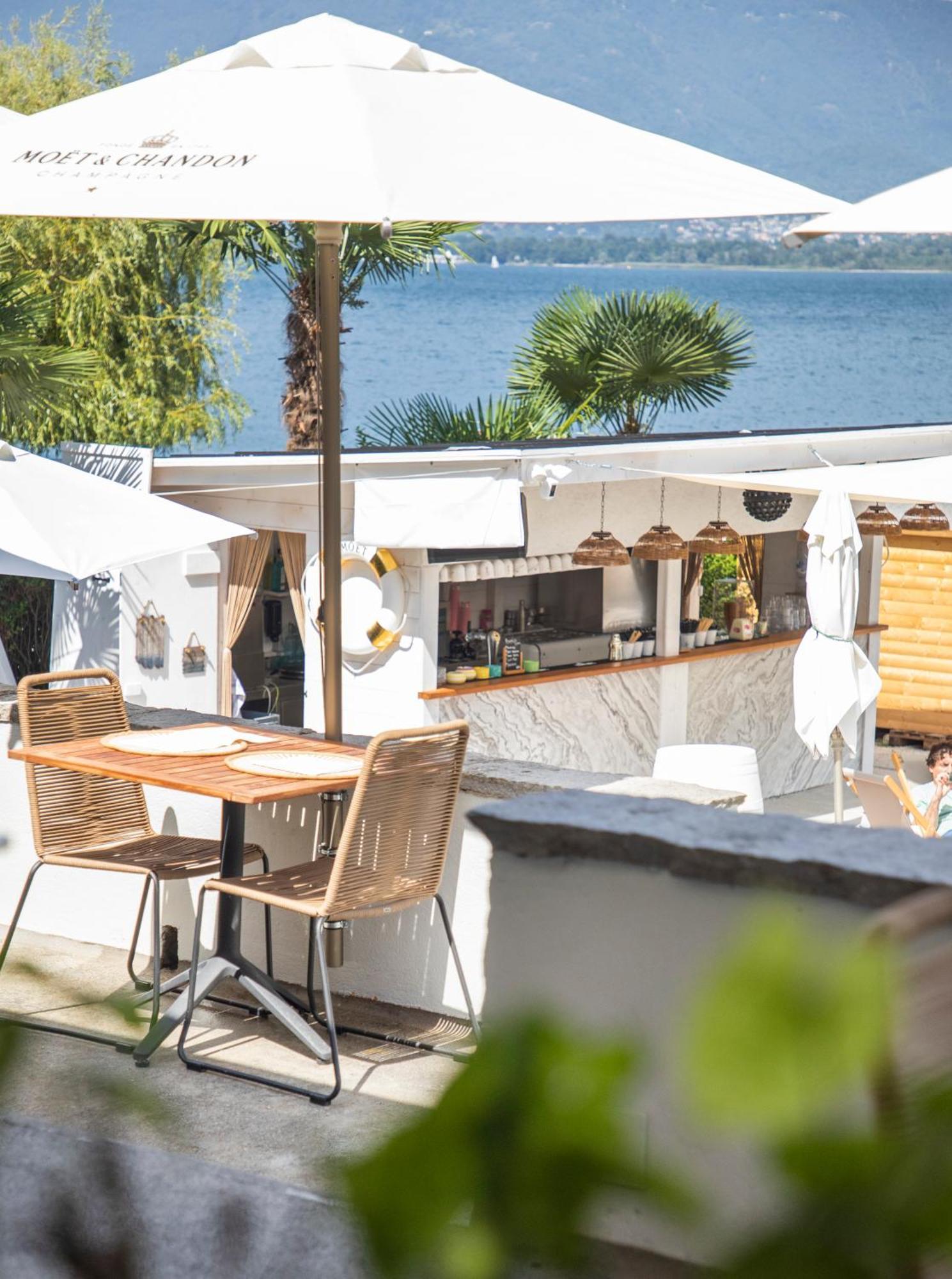Riva Beach Club I Boutique Hotel I Restaurant Gambarogno Exterior photo