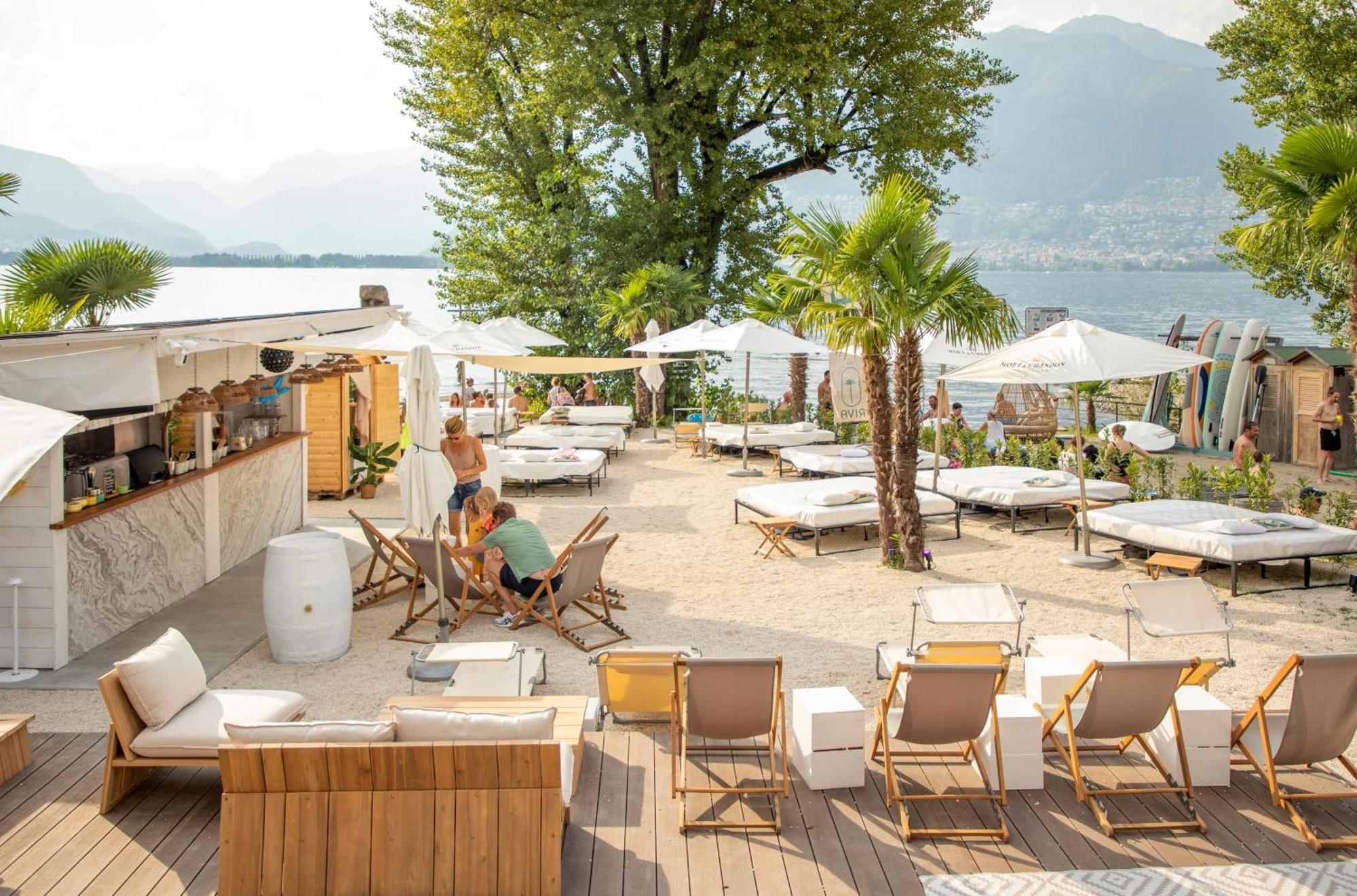 Riva Beach Club I Boutique Hotel I Restaurant Gambarogno Exterior photo